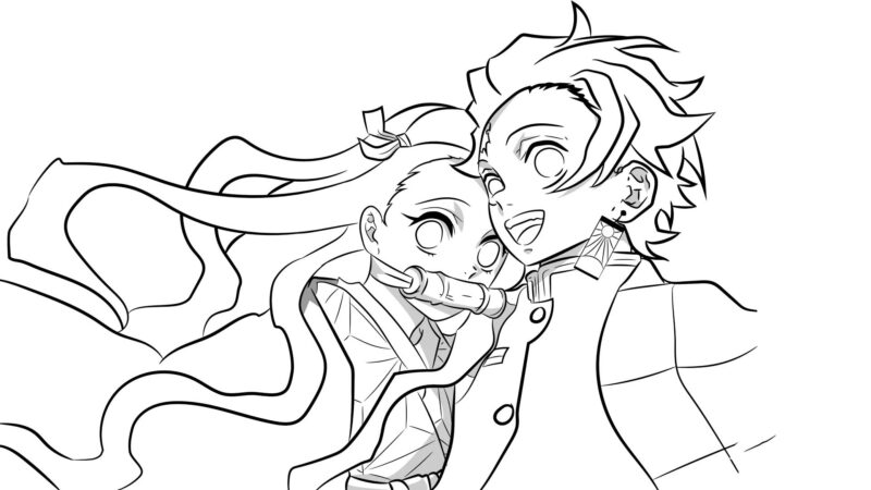 ảnh Anime không màu cute