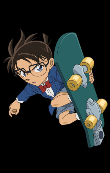 ảnh Conan ngầu khi trượt ván