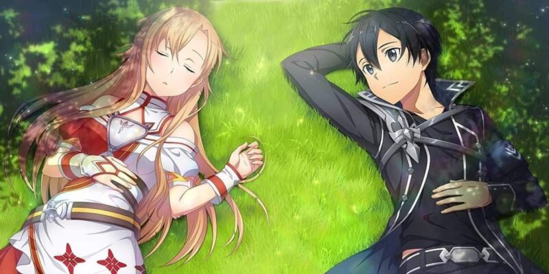 ảnh Kirito và Asuna nằm bên nhau