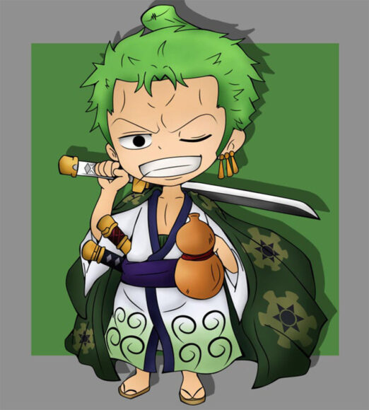 ảnh Zoro chibi láu cá