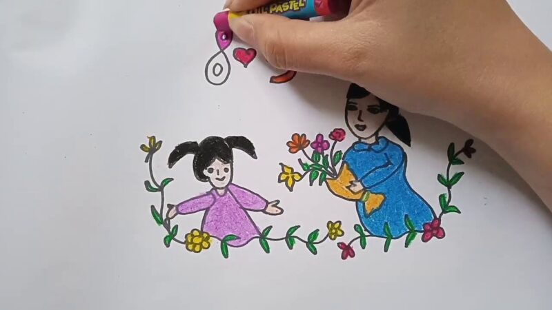 cách vẽ tranh 8 3 đơn giản đẹp nhất