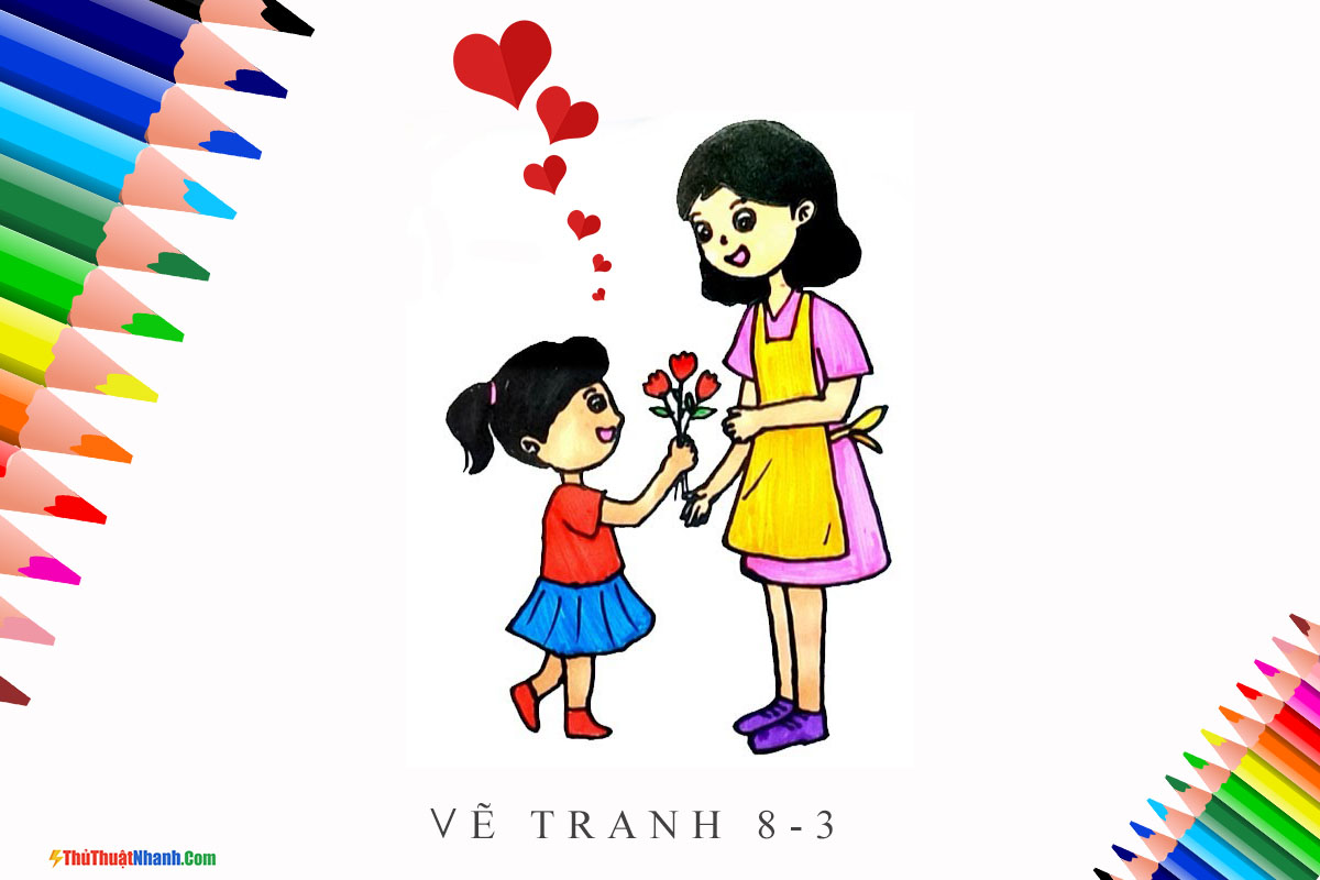 Vẽ trang tặng hoa cô giáo nhân ngày nhà giáo Việt Nam 2011 đơn giản   YouTube