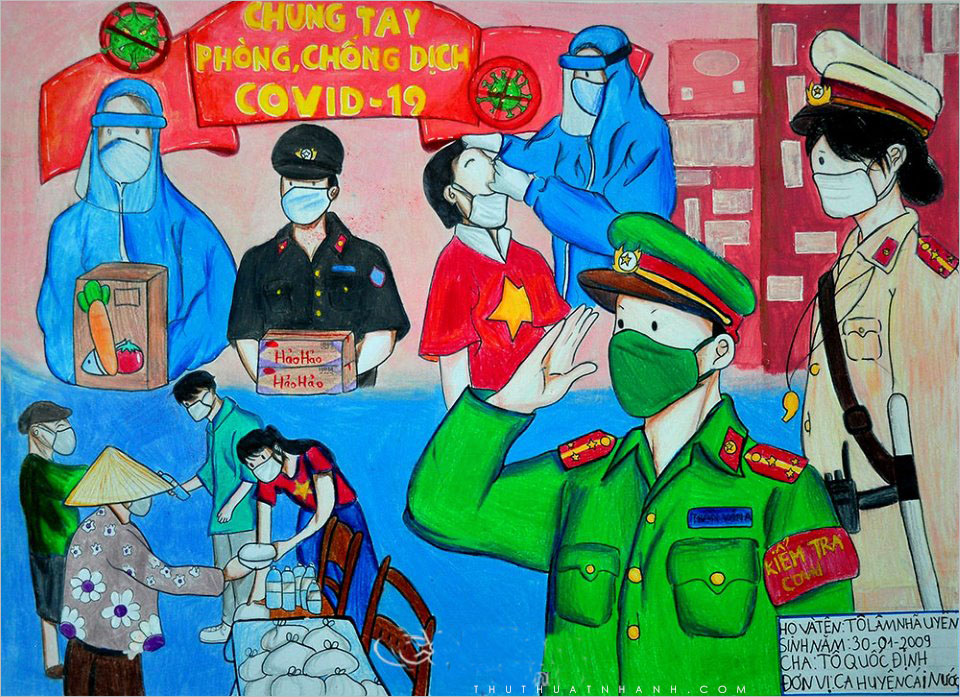 Hội thi vẽ tranh Em yêu Tổ quốc Việt Nam chào mừng ngày thành lập Quân đội Nhân dân Việt Nam 