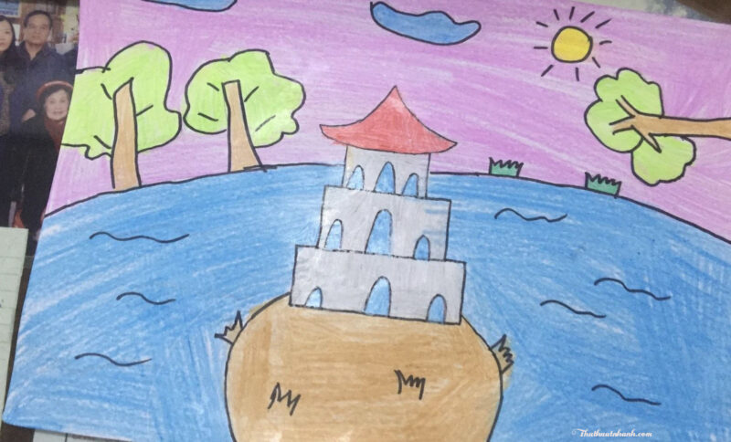 Vẽ tranh Hà Nội đơn giản