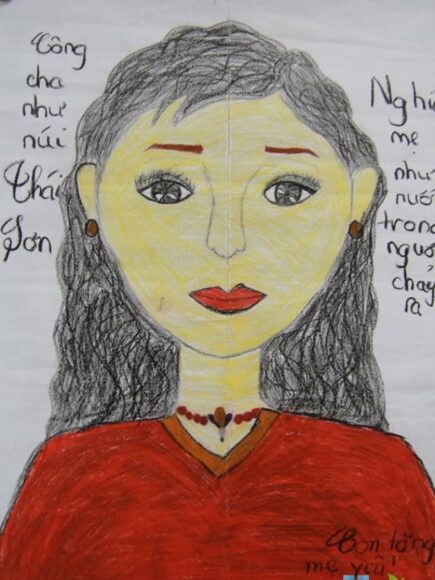 vẽ tranh ngày 8 tháng 3 mẹ của em đẹp nhất