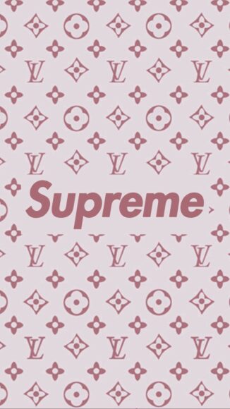 Ảnh nền Louis Vuitton có chữ supreme