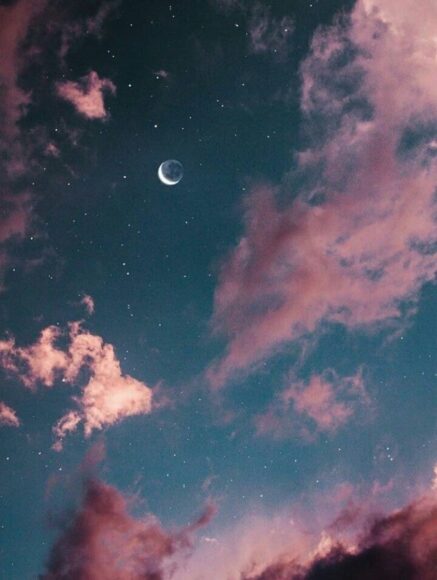 Ảnh nền điện thoại bầu trời tím mộng mơ