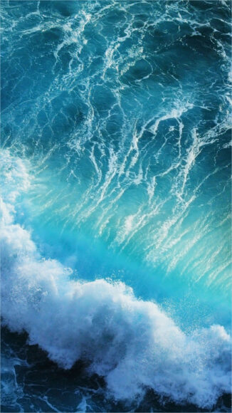 Download hình nền sóng biển xanh cho iPhone Android