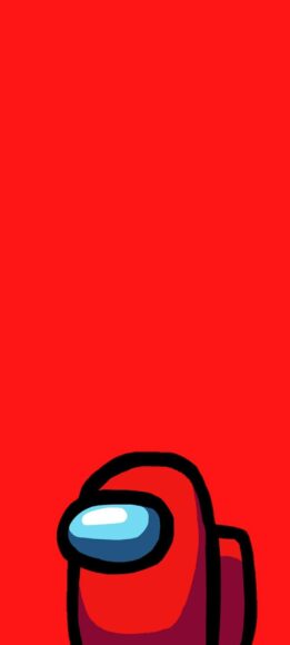 Hình nền Among us dễ thương màu đỏ