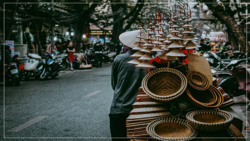 Hình nền Hà Nội gánh hàng rong