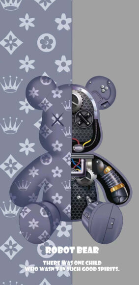 Hình nền Louis Vuitton gấu