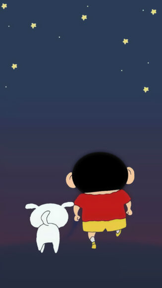 Hình nền Shin và chú chó