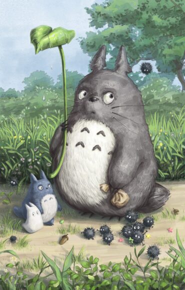 Hình nền Totoro ngộ nghĩnh đáng yêu