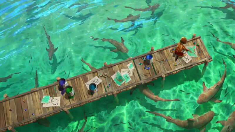 Hình nền cá 3D độc đáo