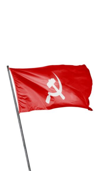 Hình nền cờ Đảng cho điện thoại nền trắng