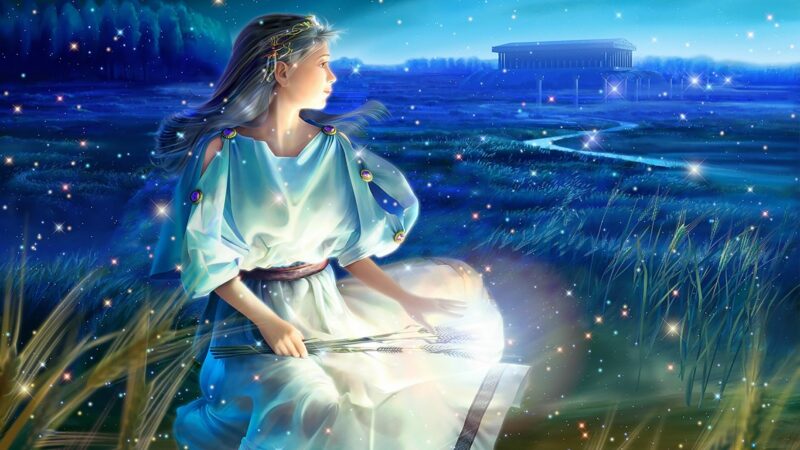 Hình nền cung hoàng đạo xử nữ với cô gái