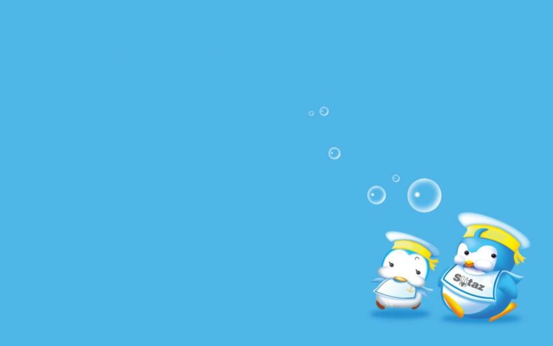 Hình nền cute màu xanh dương cho máy tính