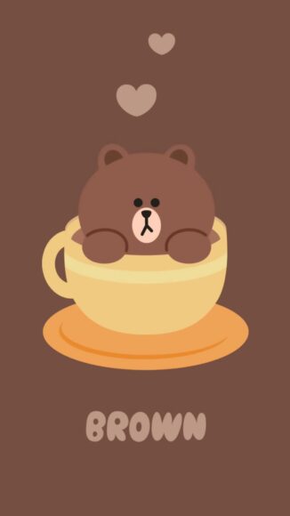 Hình nền gấu Brown Cute