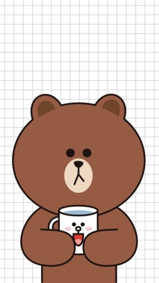 Hình nền gấu nâu đáng yêu
