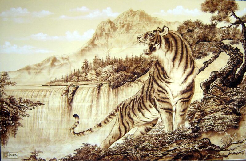 Hình nền phong thủy hình con Hổ