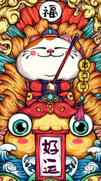 Hình nền phong thủy may mắn