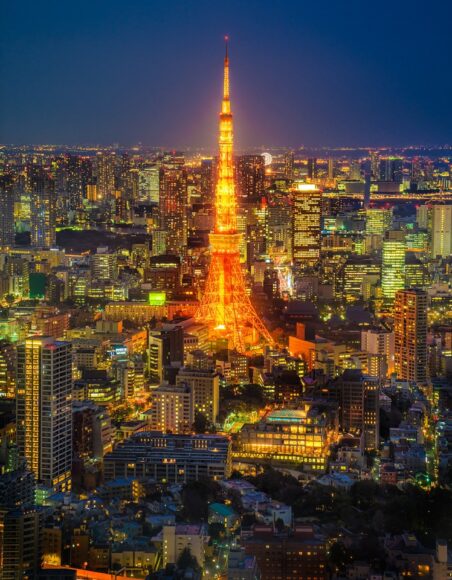 Hình nền thành phố về đêm lung linh huyền ảo