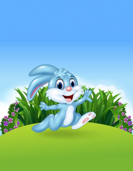 Hình nền thỏ hoạt hình cute