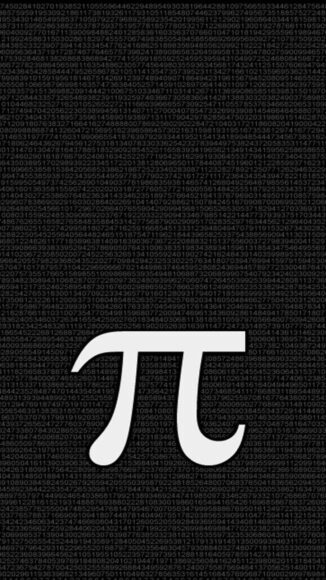 Hình nền toán học cho điện thoại số Pi