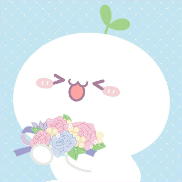 Hình vẽ Sticker Cute củ cải trắng