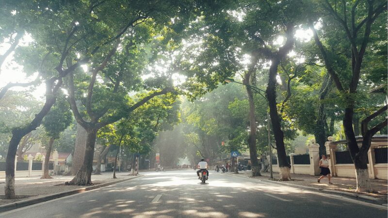 ảnh nền Hà Nội một góc phố