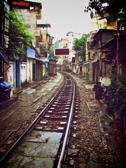 ảnh nền Hà Nội phố đường tàu