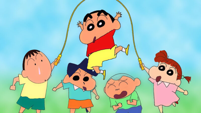 ảnh nền Shin nhảy dây