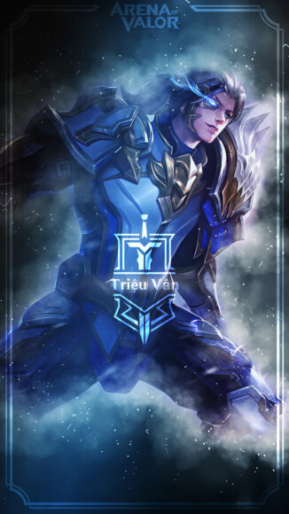 ảnh nền Triệu Vân mặc áo giáp xanh