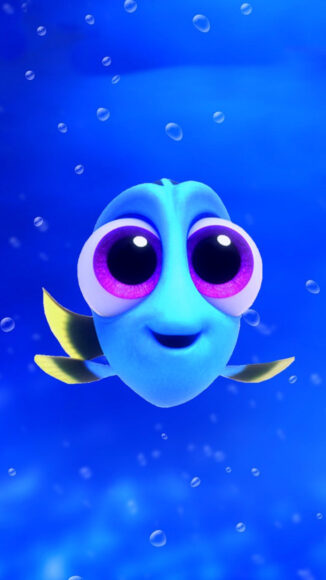 ảnh nền cá 3D Dory ngày nhỏ