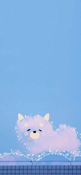 ảnh nền cute màu xanh dương đẹp