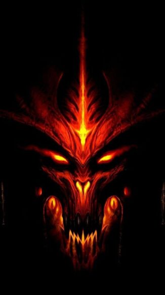 ảnh nền mặt quỷ đáng sợ