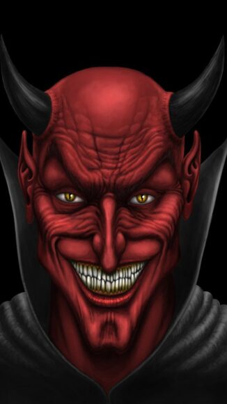 ảnh nền mặt quỷ hài hước