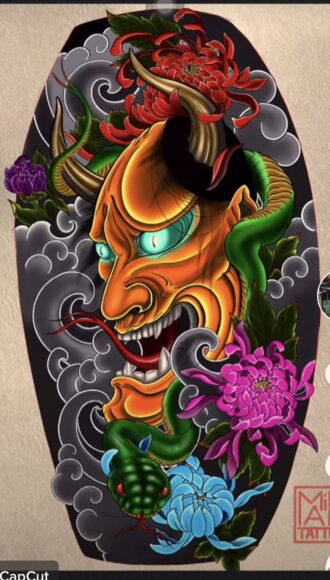 ảnh nền mặt quỷ màu sắc