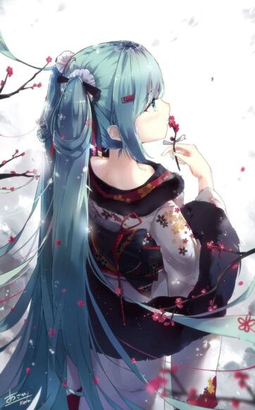 hình ảnh anime girl thơ mộng