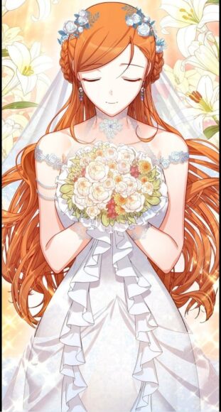 hình ảnh anime nữ mặc váy cưới