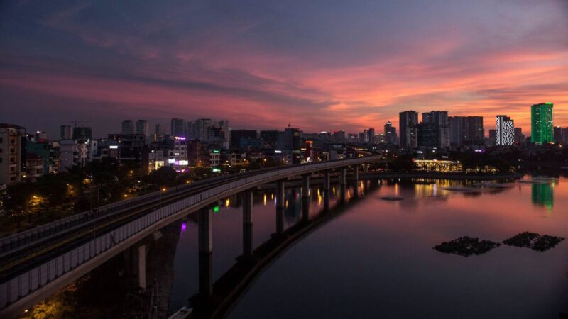 hình nền Hà Nội lúc chiều tà