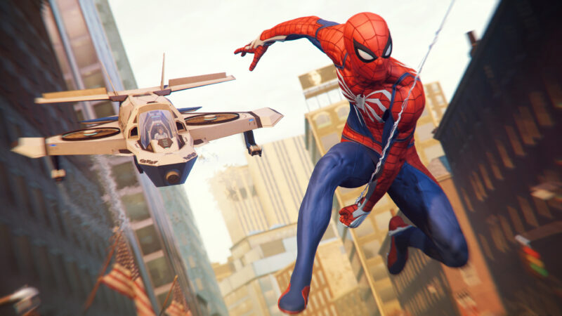 hình nền Spider Man bay