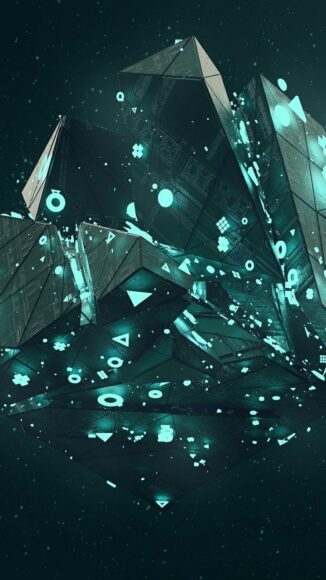 hình nền điện thoại 3D đẹp dạng khối độc lạ