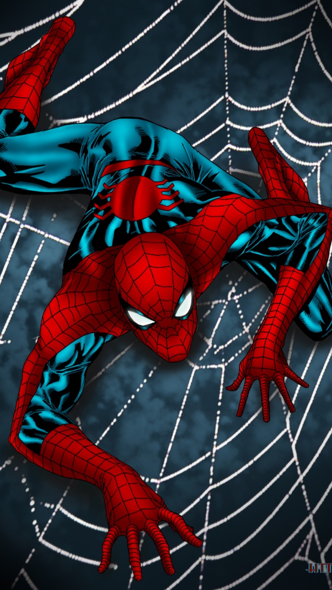 Cooles Spider-Man-Hintergrundbild für Computertelefone