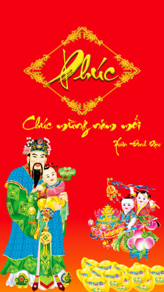 hình nền phúc lộc thọ chúc mừng năm mới