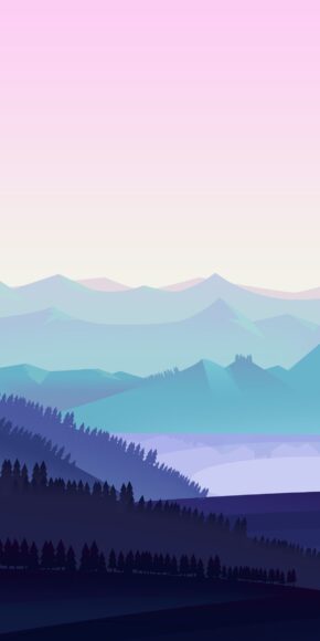 hình nền tối giản rừng cây