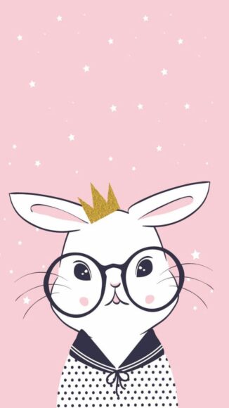 Ảnh nền Thỏ đeo kính