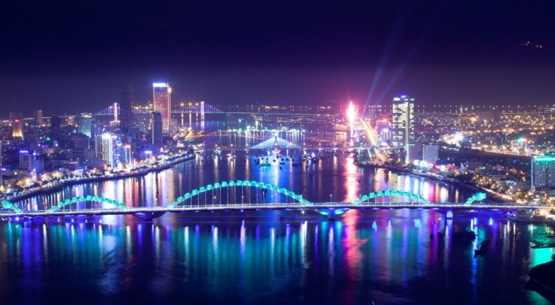 Ảnh thành phố về đêm ở Đà Nẵng