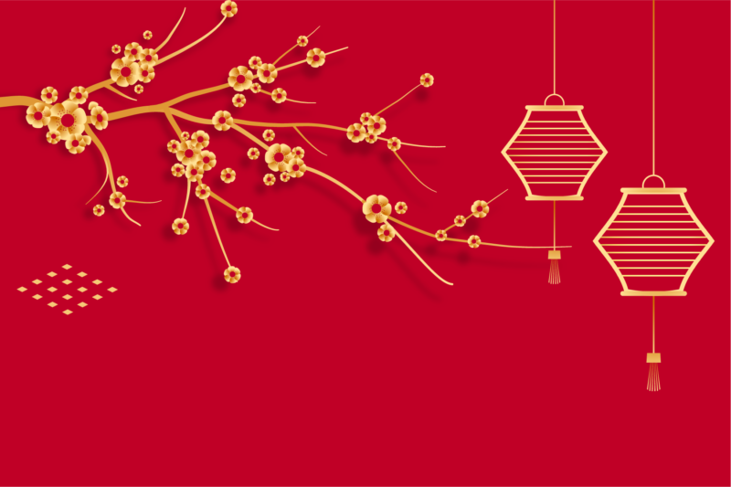 Background chúc mừng năm mới hoa đẹp