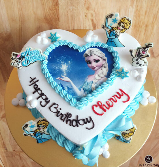 Bánh sinh nhật in hình công chúa Elsa